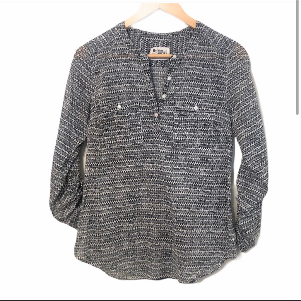 Anthropologie | Holding Horses Henley Blouse - Picture 2 of 6